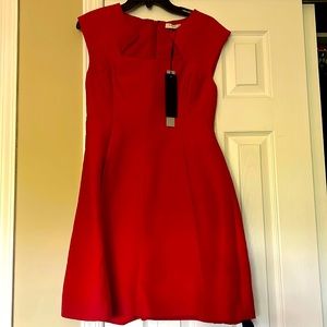 Beautiful Red A line Halston dress New